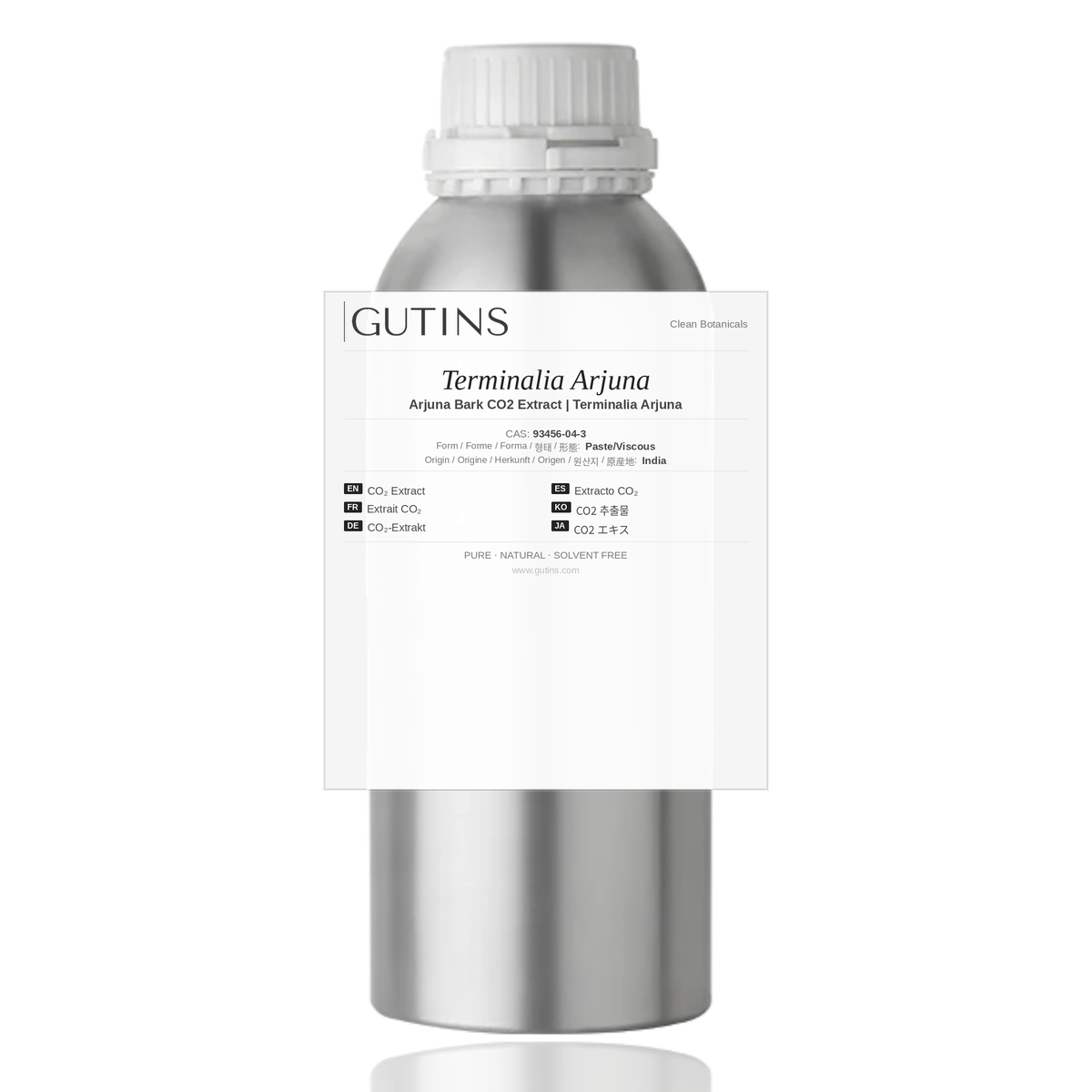 Arjuna Bark CO2 Extract | Terminalia Arjuna | Clean Botanical Extracts | GUTINS