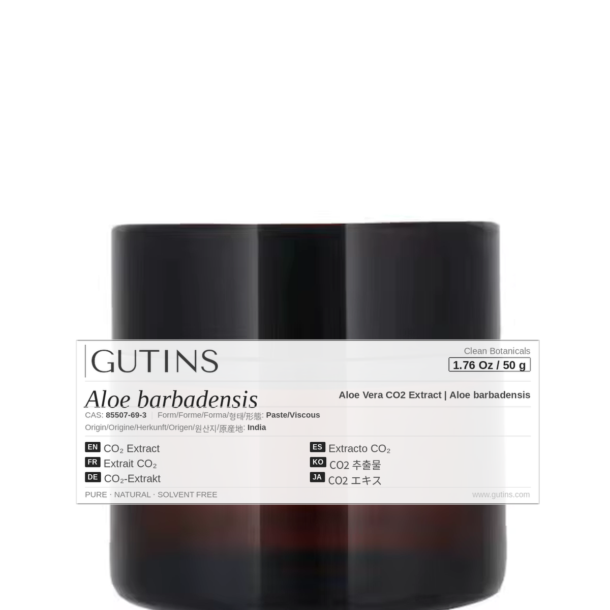 Aloe Vera CO2 Extract | Aloe barbadensis | Clean Botanical Extracts | GUTINS