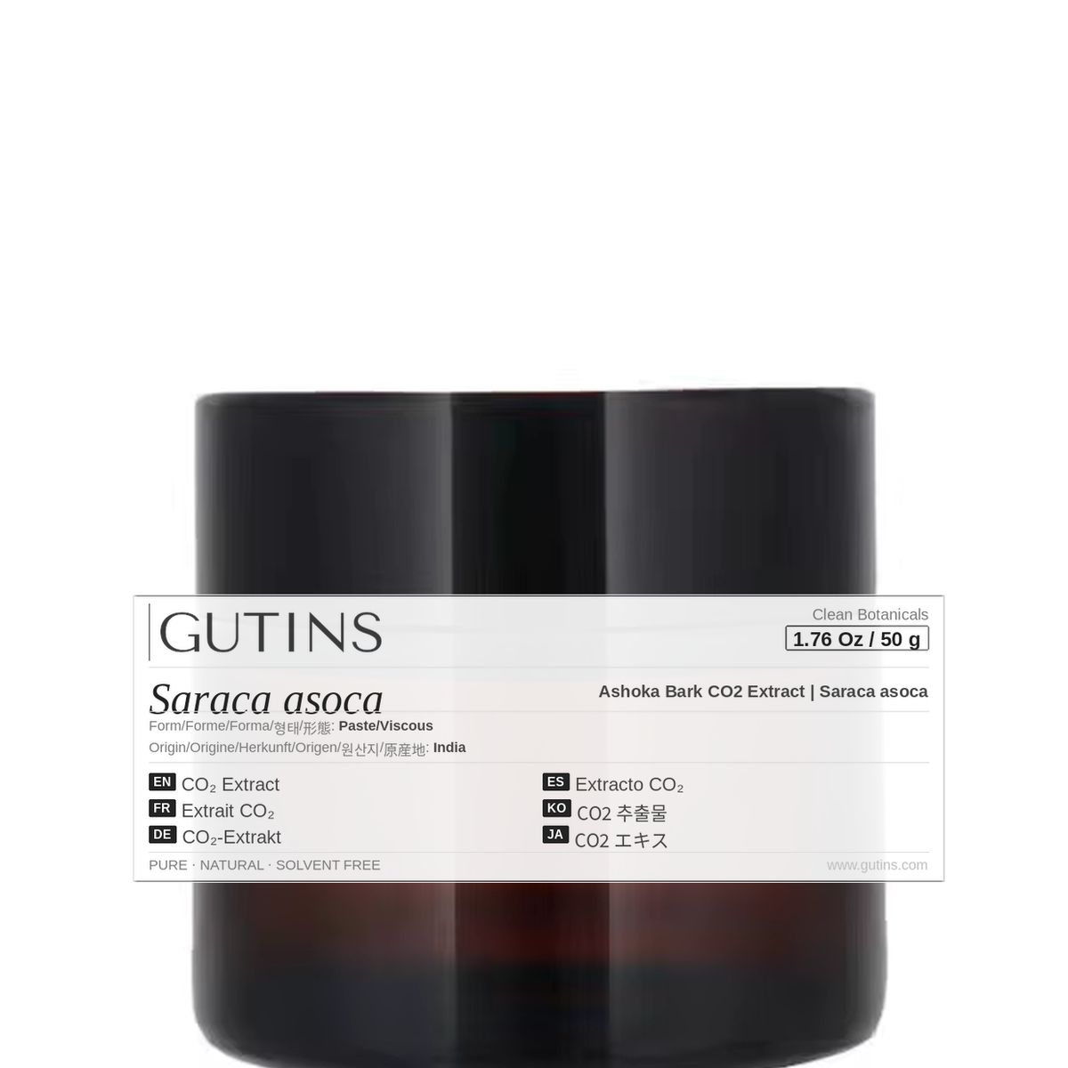 Ashoka Bark CO2 Extract | Saraca asoca | Clean Botanical Extracts | GUTINS