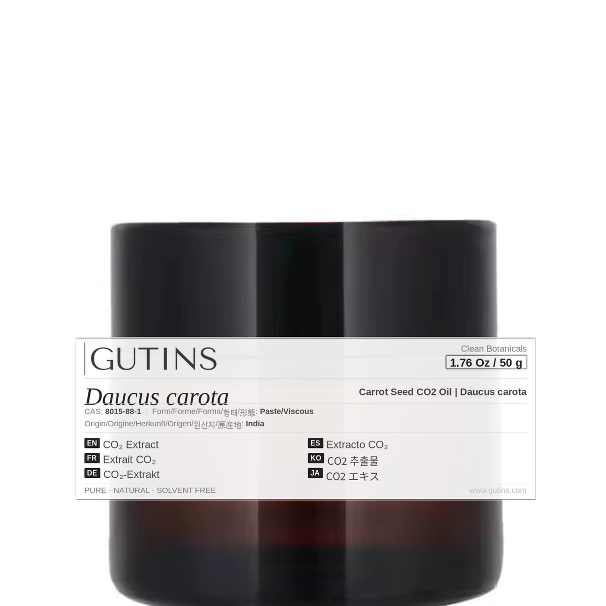 Carrot Seed CO2 Oil | Daucus carota | Clean Botanical Extracts | GUTINS