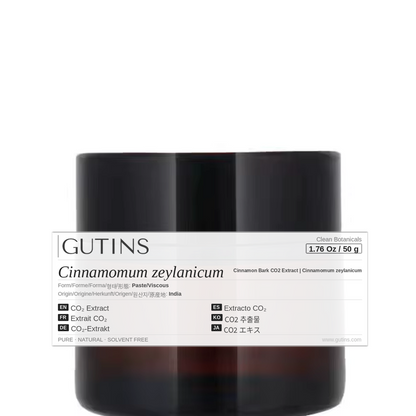 Cinnamon Bark CO2 Extract | Cinnamomum zeylanicum | Clean Botanical Extracts | GUTINS