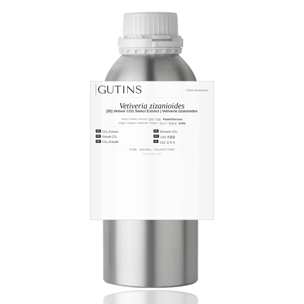 [ID] Vetiver CO2 Select Extract | Vetiveria zizanioides | Clean Botanical Extracts | GUTINS