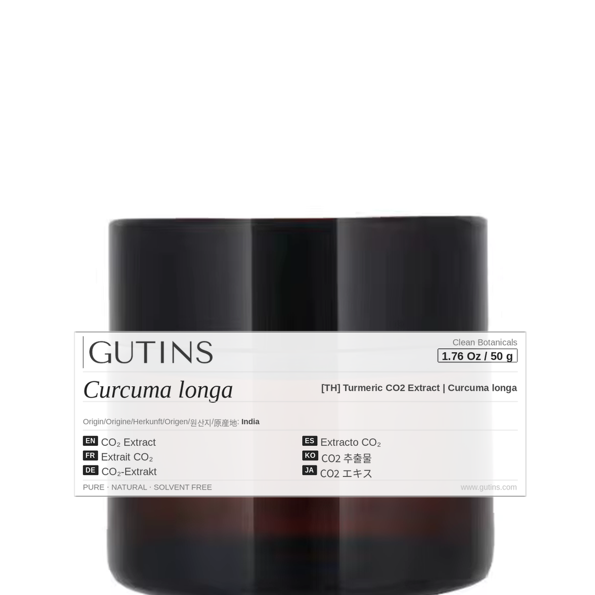 [TH] Turmeric CO2 Extract | Curcuma longa | Clean Botanical Extracts | GUTINS